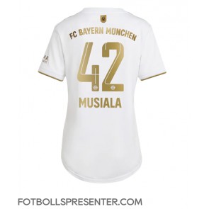 Bayern Munich Jamal Musiala #42 Borta Matchtröja Dam 2022-23 Kortärmad